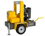 Дизельная грязевая мотопомпа Varisco VAR 12-400 FZD24 G10 TRAILER