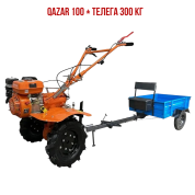 Qazar MS100 MQ + Телега 300 кг