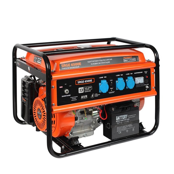 Генератор бензиновый Patriot Max Power SRGE 6500E внешний вид Генератор бензиновый Patriot Max Power SRGE 6500E внешний вид фото