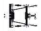 Сцепное устройство трехточечное к одноточечному подвесу минитрактора СКАУТ
