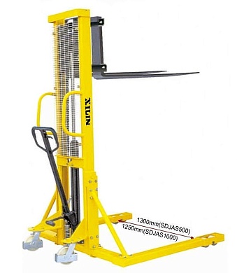 Штабелер гидравлический 1,5 т 3,0 м XILIN SDJAS1530 с расширенными опорами